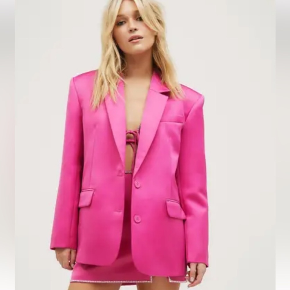 Nasty Gal Bold Pink Blazer